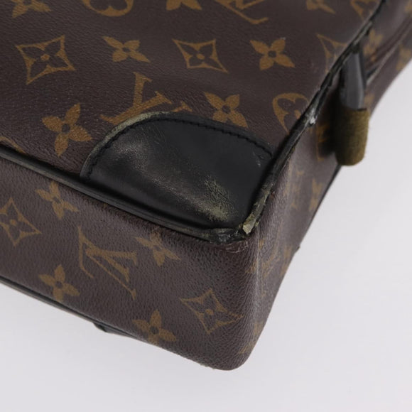 LOUIS VUITTON Monogram Macassar Porte Documents Voyage Bag M52005 LV Auth 209702