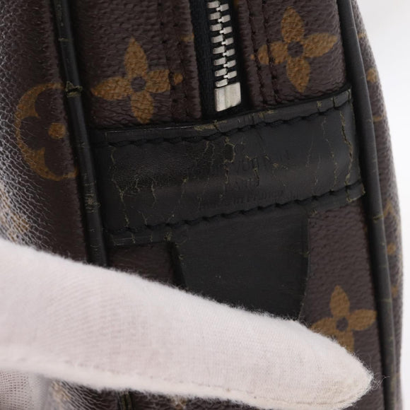 LOUIS VUITTON Monogram Macassar Porte Documents Voyage Bag M52005 LV Auth 209702
