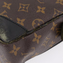 LOUIS VUITTON Monogram Macassar Porte Documents Voyage Bag M52005 LV Auth 209702-5