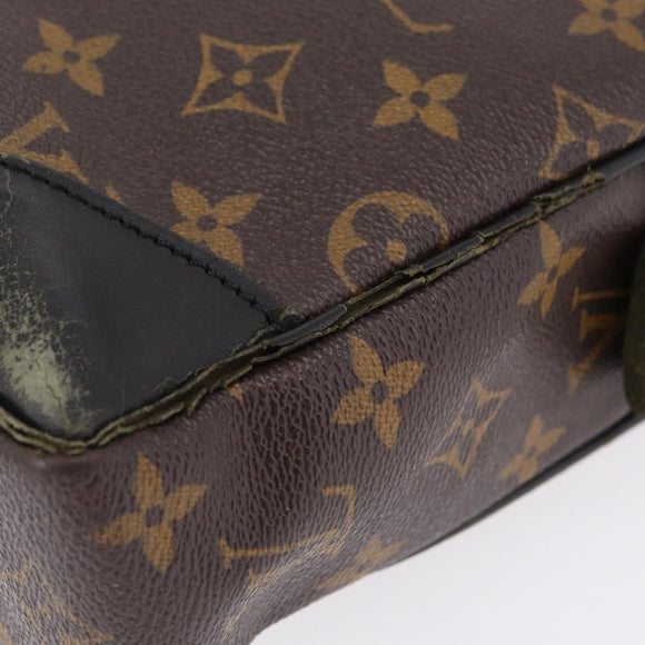 LOUIS VUITTON Monogram Macassar Porte Documents Voyage Bag M52005 LV Auth 209702
