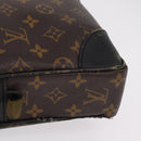 LOUIS VUITTON Monogram Macassar Porte Documents Voyage Bag M52005 LV Auth 209702-7
