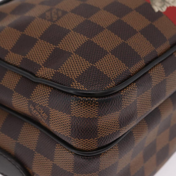 LOUIS VUITTON Damier Ebene Chapman Brothers Nile PM Bag N42704 LV Auth 209703A