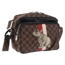 LOUIS VUITTON Damier Ebene Chapman Brothers Nile PM Bag N42704 LV Auth 209703A-1