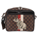 LOUIS VUITTON Damier Ebene Chapman Brothers Nile PM Bag N42704 LV Auth 209703A-13