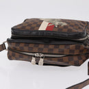 LOUIS VUITTON Damier Ebene Chapman Brothers Nile PM Bag N42704 LV Auth 209703A-7