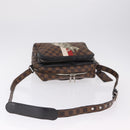 LOUIS VUITTON Damier Ebene Chapman Brothers Nile PM Bag N42704 LV Auth 209703A-8