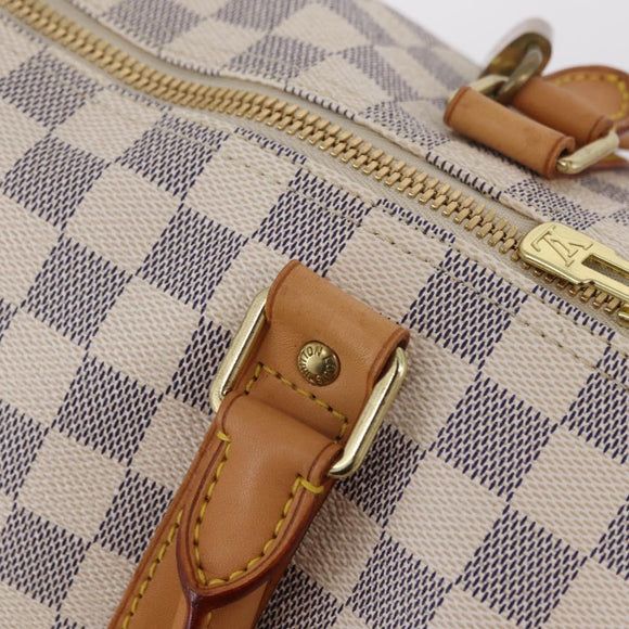 LOUIS VUITTON Damier Azur Keepall 50 Boston Bag N41430 LV Auth 209705V