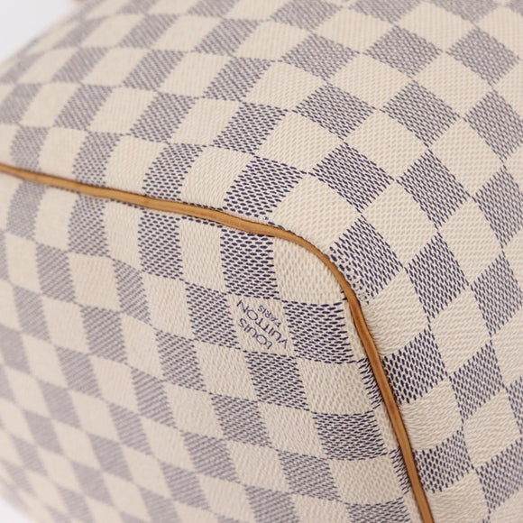 LOUIS VUITTON Damier Azur Keepall 50 Boston Bag N41430 LV Auth 209705V