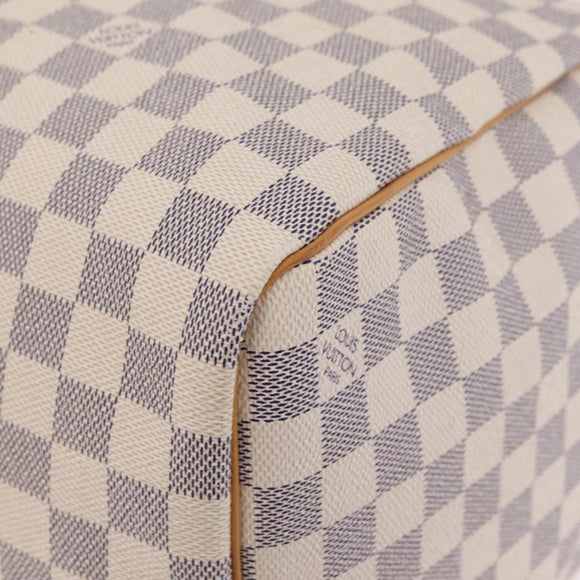 LOUIS VUITTON Damier Azur Keepall 50 Boston Bag N41430 LV Auth 209705V