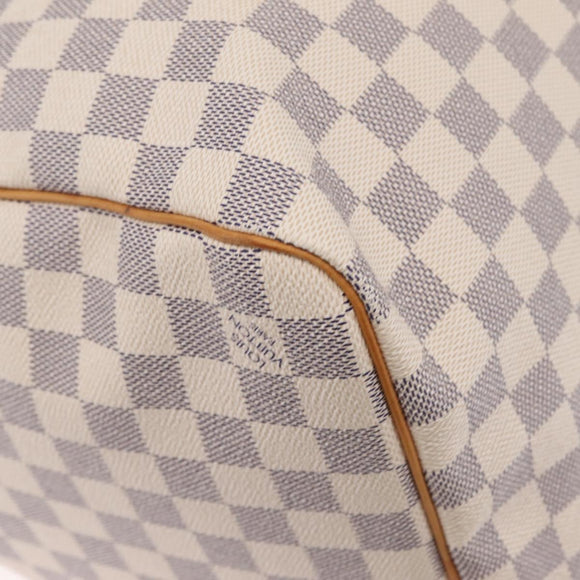 LOUIS VUITTON Damier Azur Keepall 50 Boston Bag N41430 LV Auth 209705V