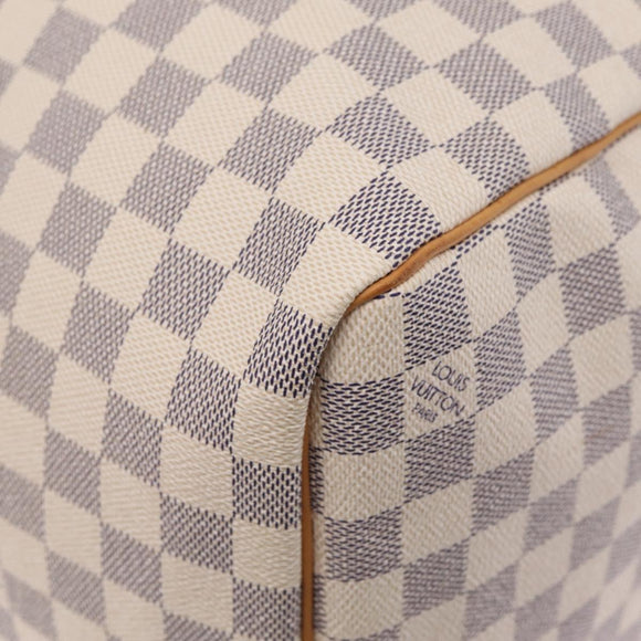 LOUIS VUITTON Damier Azur Keepall 50 Boston Bag N41430 LV Auth 209705V