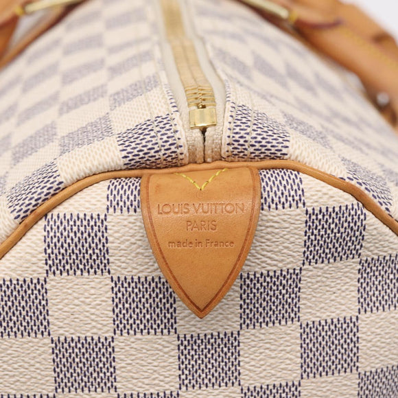 LOUIS VUITTON Damier Azur Keepall 50 Boston Bag N41430 LV Auth 209705V