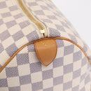 LOUIS VUITTON Damier Azur Keepall 50 Boston Bag N41430 LV Auth 209705V-20