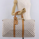 LOUIS VUITTON Damier Azur Keepall 50 Boston Bag N41430 LV Auth 209705V-25