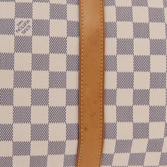 LOUIS VUITTON Damier Azur Keepall 50 Boston Bag N41430 LV Auth 209705V