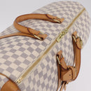 LOUIS VUITTON Damier Azur Keepall 50 Boston Bag N41430 LV Auth 209705V-7