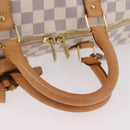 LOUIS VUITTON Damier Azur Keepall 50 Boston Bag N41430 LV Auth 209705V-8