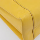 LOEWE Shoulder Bag Leather Yellow Gold Auth 209708V-12