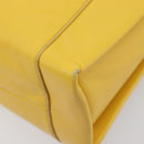 LOEWE Shoulder Bag Leather Yellow Gold Auth 209708V-17