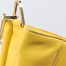 LOEWE Shoulder Bag Leather Yellow Gold Auth 209708V-16