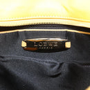 LOEWE Shoulder Bag Leather Yellow Gold Auth 209708V-18