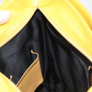 LOEWE Shoulder Bag Leather Yellow Gold Auth 209708V-21