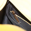 LOEWE Shoulder Bag Leather Yellow Gold Auth 209708V-22