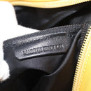 LOEWE Shoulder Bag Leather Yellow Gold Auth 209708V-11