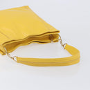 LOEWE Shoulder Bag Leather Yellow Gold Auth 209708V-7