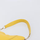 LOEWE Shoulder Bag Leather Yellow Gold Auth 209708V-8