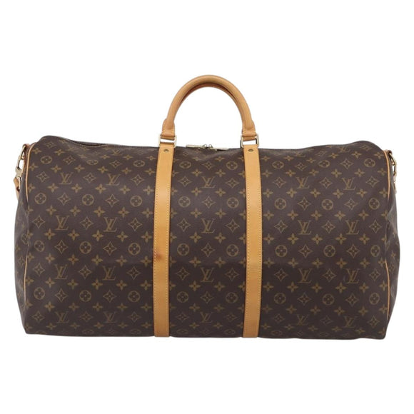 LOUIS VUITTON Monogram Keepall Bandouliere 60 Boston Bag M41412 LV Auth 209721V