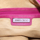 Jimmy Choo Shoulder Bag Leather Pink Gold Tone Auth 209724A-19