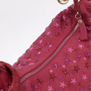 Jimmy Choo Shoulder Bag Leather Pink Gold Tone Auth 209724A-6
