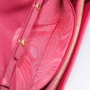 PRADA Chain Shoulder Wallet Leather Pink Gold Tone Auth 209725A-20