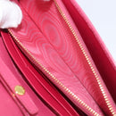 PRADA Chain Shoulder Wallet Leather Pink Gold Tone Auth 209725A-25