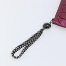 GUCCI Chain Clutch Bag Leather Pink Silver 229397 Auth 209726A-12