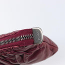 GUCCI Chain Clutch Bag Leather Pink Silver 229397 Auth 209726A-16