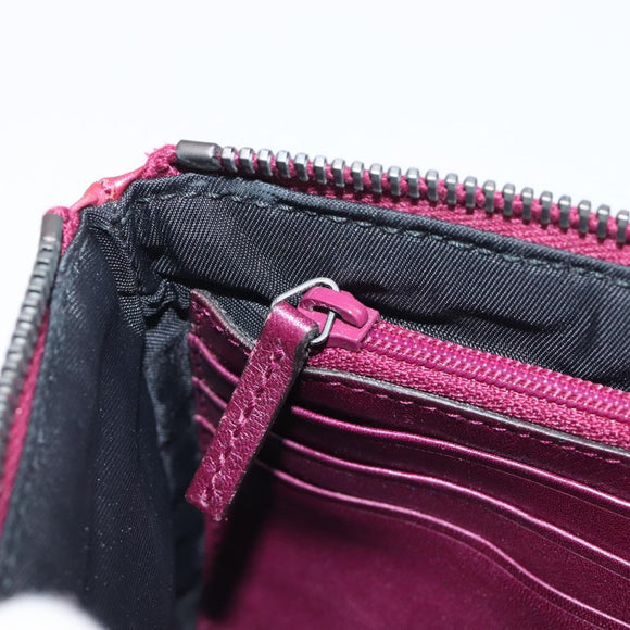 GUCCI Chain Clutch Bag Leather Pink Silver 229397 Auth 209726A