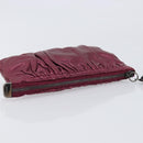 GUCCI Chain Clutch Bag Leather Pink Silver 229397 Auth 209726A-6