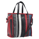 Balenciaga Bazaar Shopper S Tote Bag Leather 2way Multicolor 443096 Auth 209729A-1