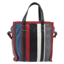 Balenciaga Bazaar Shopper S Tote Bag Leather 2way Multicolor 443096 Auth 209729A-2