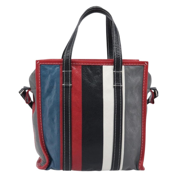 Balenciaga Bazaar Shopper S Tote Bag Leather 2way Multicolor 443096 Auth 209729A
