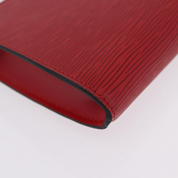 LOUIS VUITTON Epi Pochette Accessoires Accessory Pouch Red M52947 Auth 209733V
