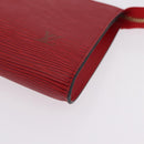 LOUIS VUITTON Epi Pochette Accessoires Accessory Pouch Red M52947 Auth 209733V-14