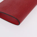 LOUIS VUITTON Epi Pochette Accessoires Accessory Pouch Red M52947 Auth 209733V-12