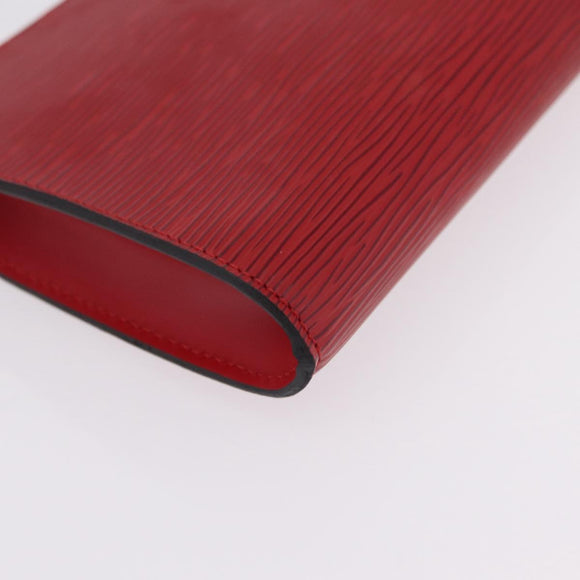 LOUIS VUITTON Epi Pochette Accessoires Accessory Pouch Red M52947 Auth 209733V