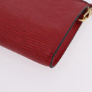 LOUIS VUITTON Epi Pochette Accessoires Accessory Pouch Red M52947 Auth 209733V-13