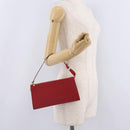 LOUIS VUITTON Epi Pochette Accessoires Accessory Pouch Red M52947 Auth 209733V-20