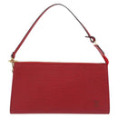 LOUIS VUITTON Epi Pochette Accessoires Accessory Pouch Red M52947 Auth 209733V-13
