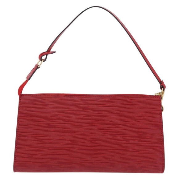 LOUIS VUITTON Epi Pochette Accessoires Accessory Pouch Red M52947 Auth 209733V